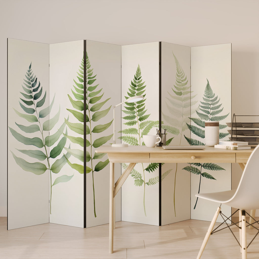 FERN MAJESTY Dekorativ rumsavdelare med 6 paneler