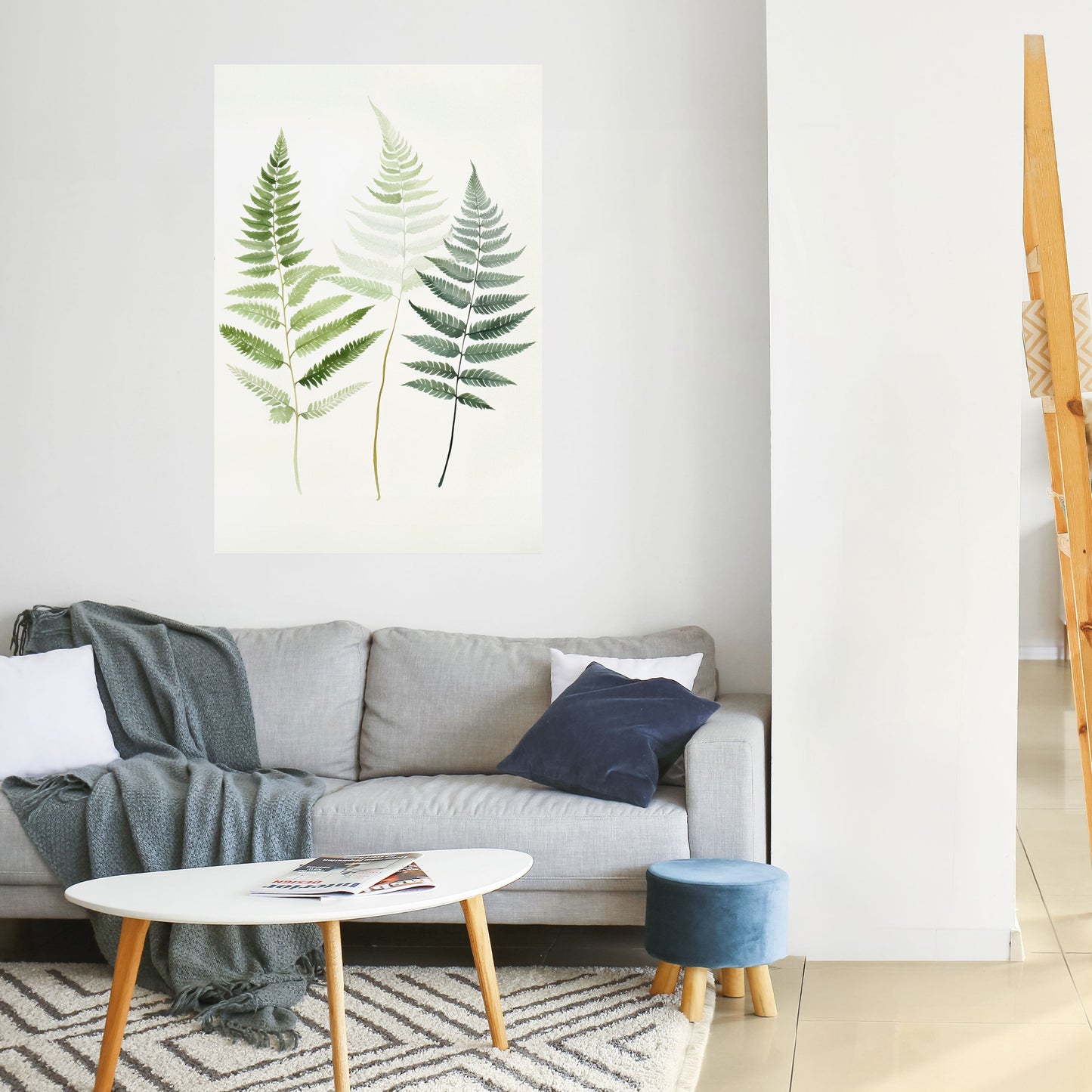 FERN MAJESTY vertikal affisch med självhäftande motiv