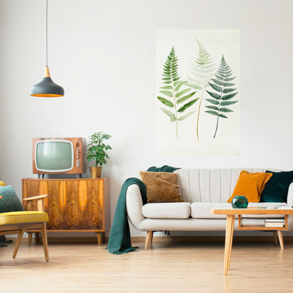 FERN MAJESTY vertikal affisch med självhäftande motiv
