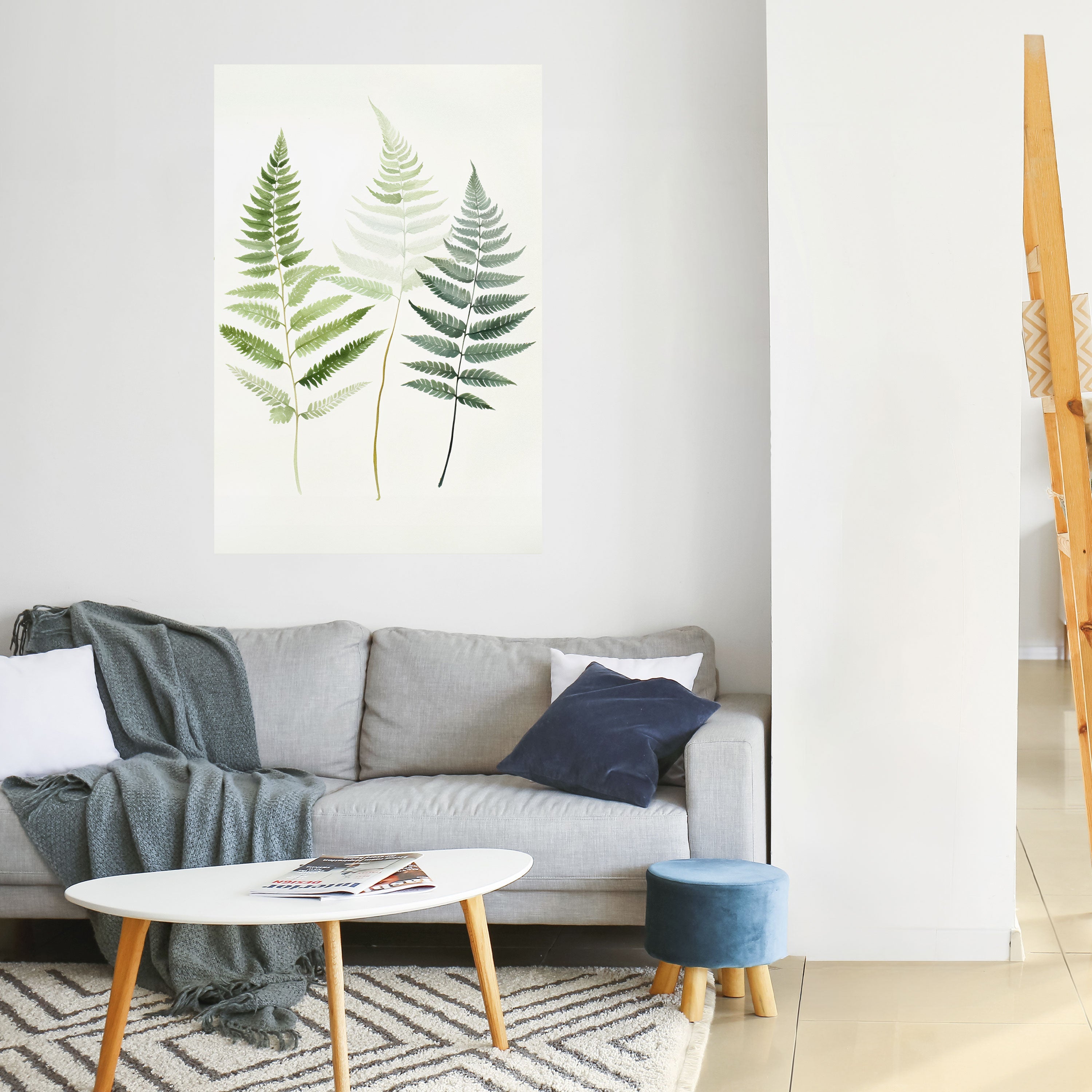 FERN MAJESTY vertikal affisch med självhäftande motiv