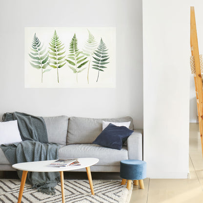 FERN MAJESTY horisontell affisch med självhäftande motiv