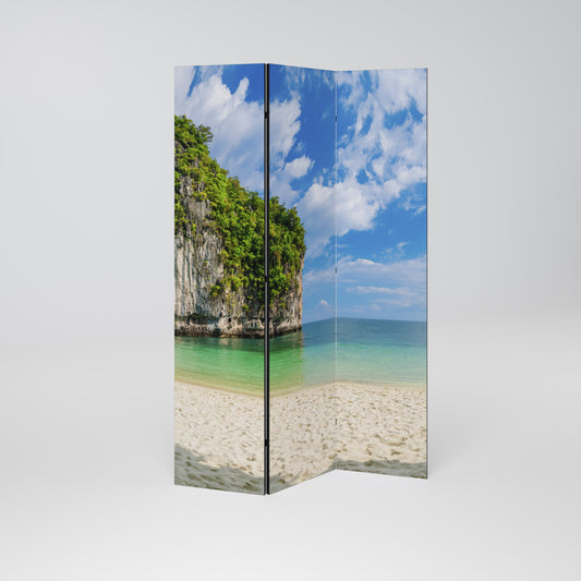 SUN-KISSED HAVEN Dekorativ rumsavdelare med 3 paneler