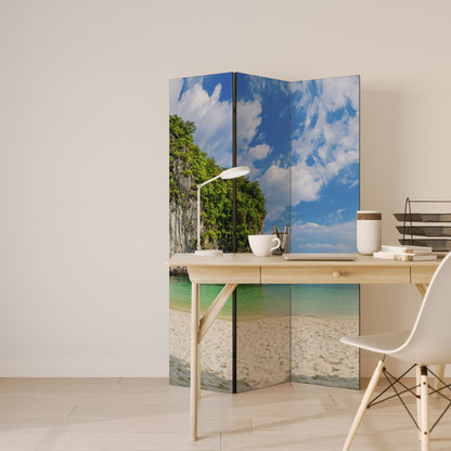 SUN-KISSED HAVEN Dekorativ rumsavdelare med 3 paneler