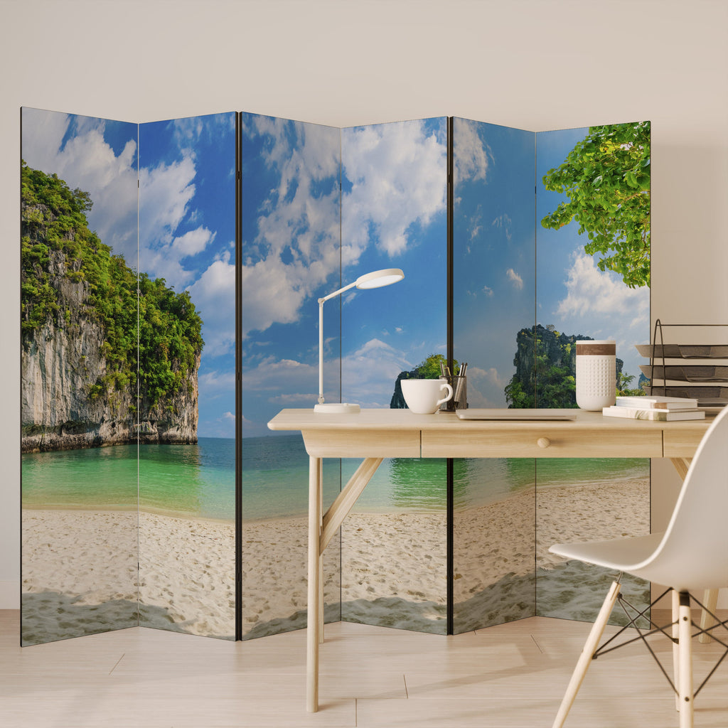 SUN-KISSED HAVEN Dekorativ rumsavdelare med 6 paneler