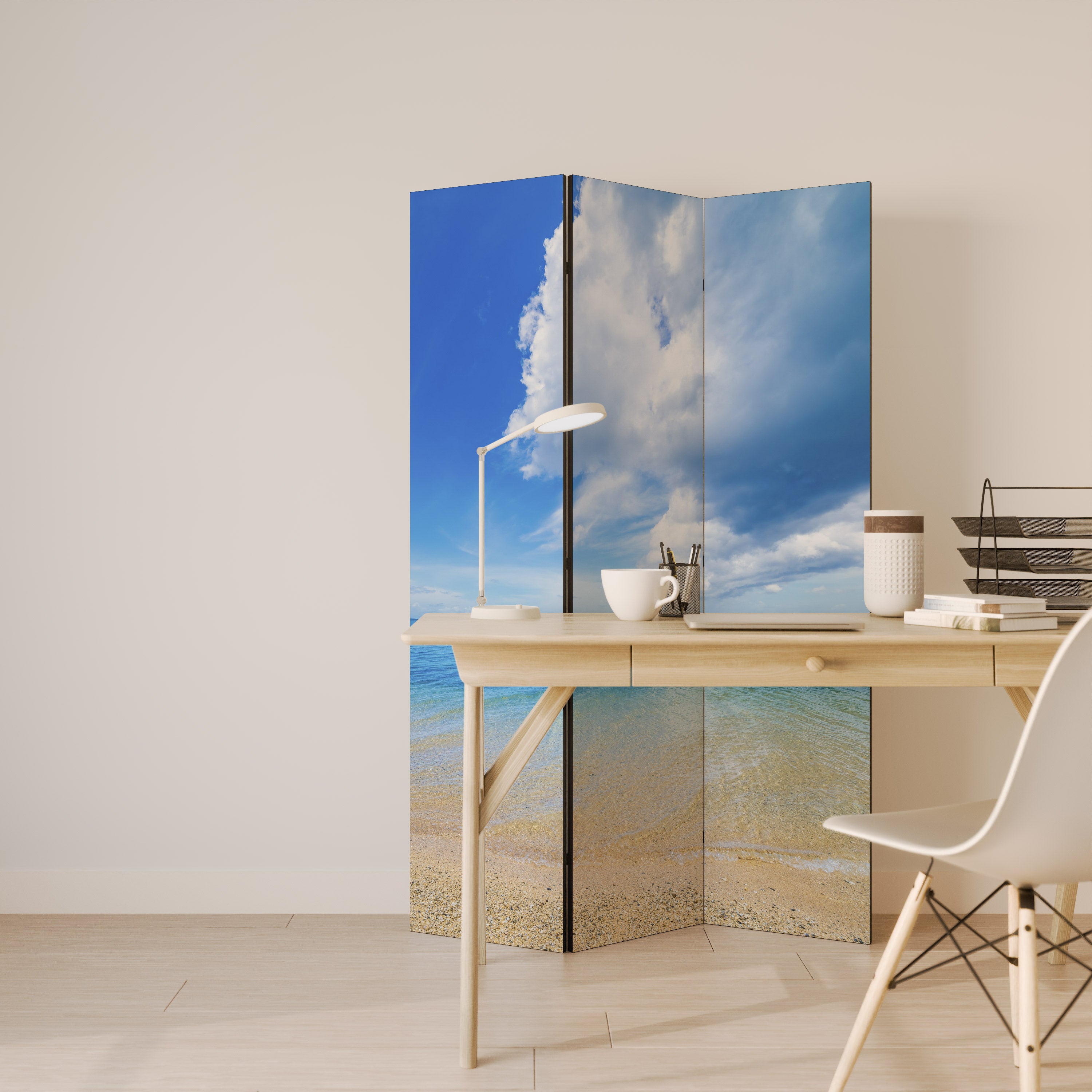 TIDES OF TIME Dekorativ rumsavdelare – 3 paneler