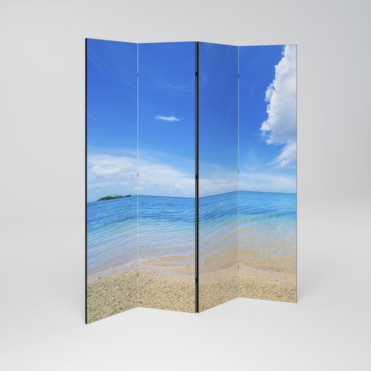 TIDES OF TIME Decorative 4-Panel Room Divider