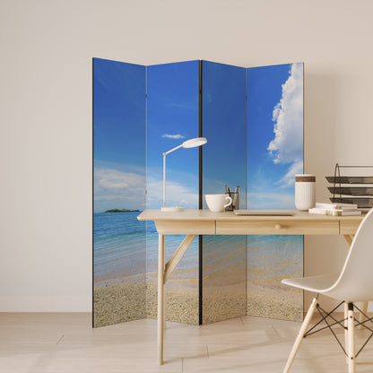 TIDES OF TIME Decorative 4-Panel Room Divider