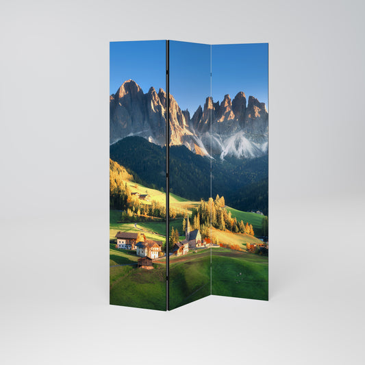 MOUNTAIN DREAMSCAPE Dekorativ rumsavdelare med 3 paneler