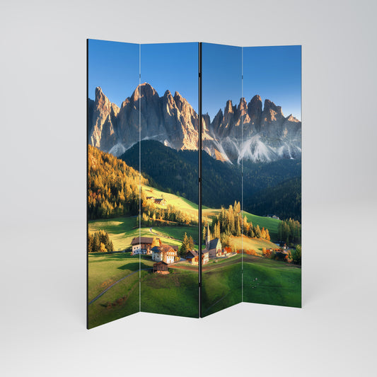 MOUNTAIN DREAMSCAPE Decorative 4-Panel Room Divider