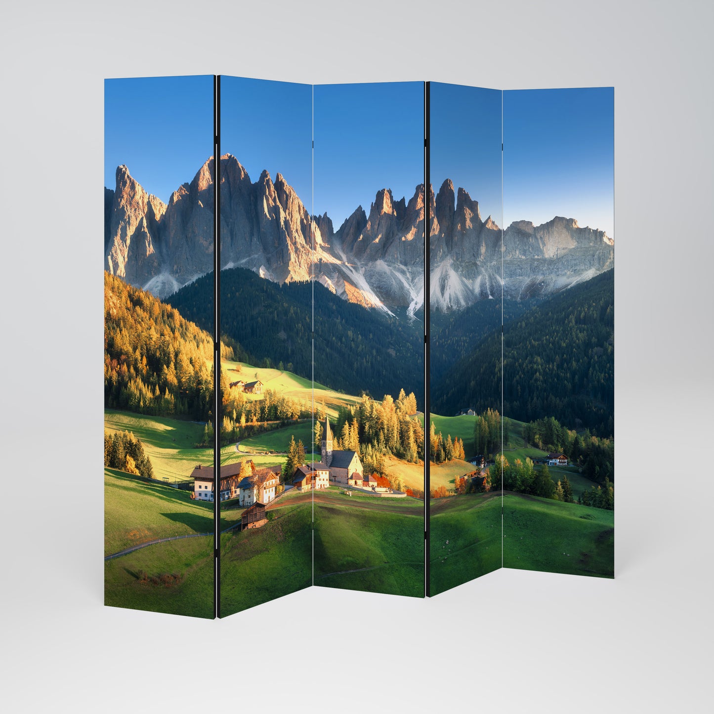 MOUNTAIN DREAMSCAPE Dekorativ rumsavdelare – 5 paneler