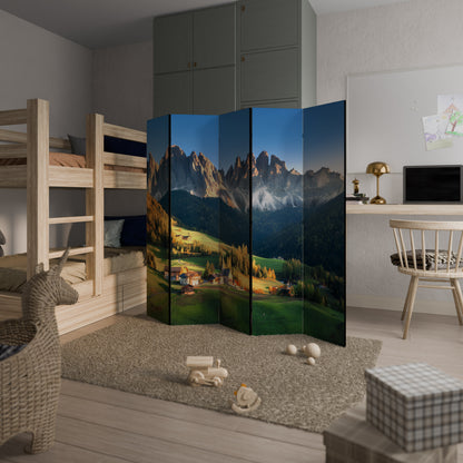 MOUNTAIN DREAMSCAPE Dekorativ rumsavdelare – 5 paneler