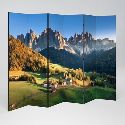 MOUNTAIN DREAMSCAPE Dekorativ rumsavdelare med 6 paneler