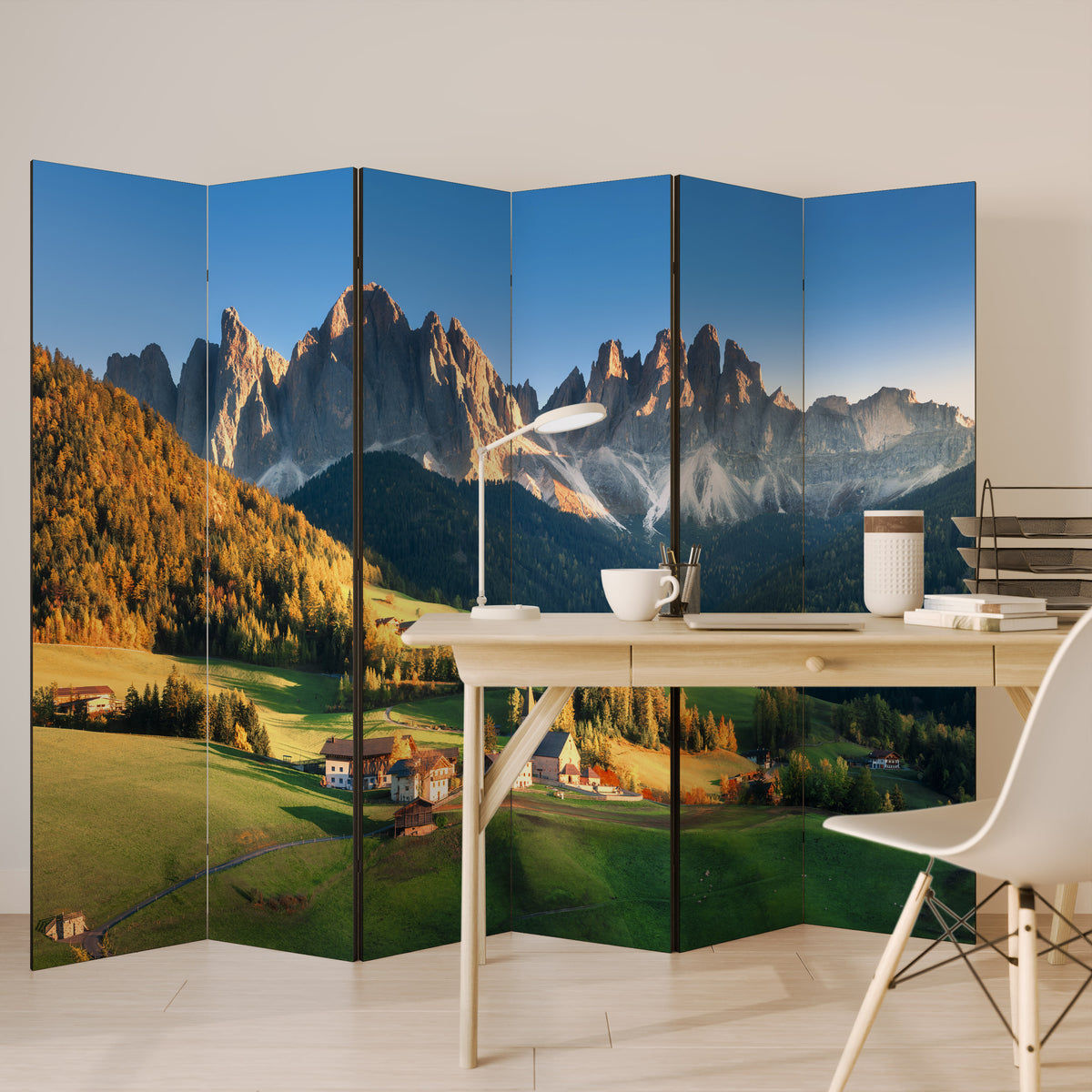 MOUNTAIN DREAMSCAPE Rumsavdelare 6 paneler