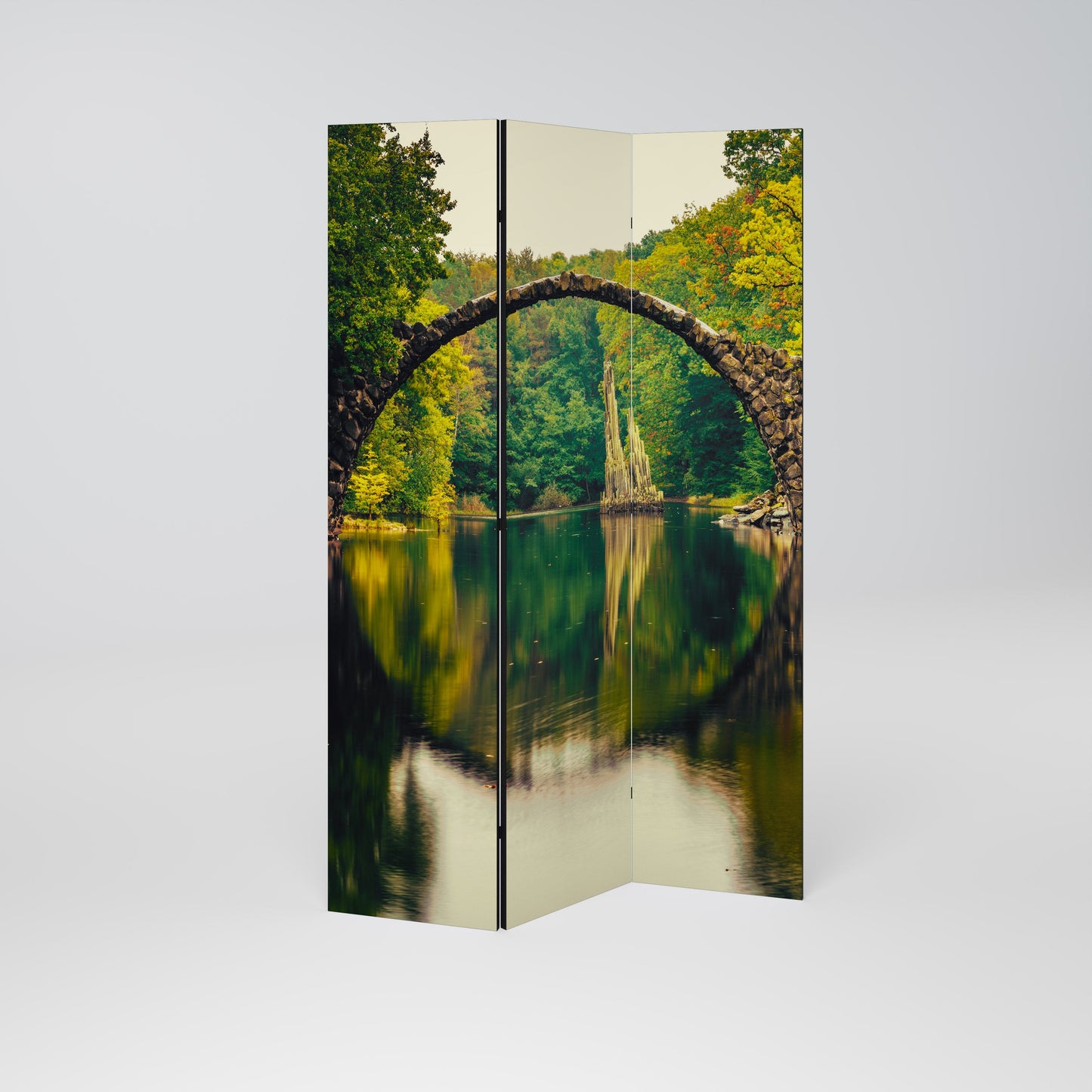 SERENE REFLECTIONS REALM Dekorativ rumsavdelare med 3 paneler