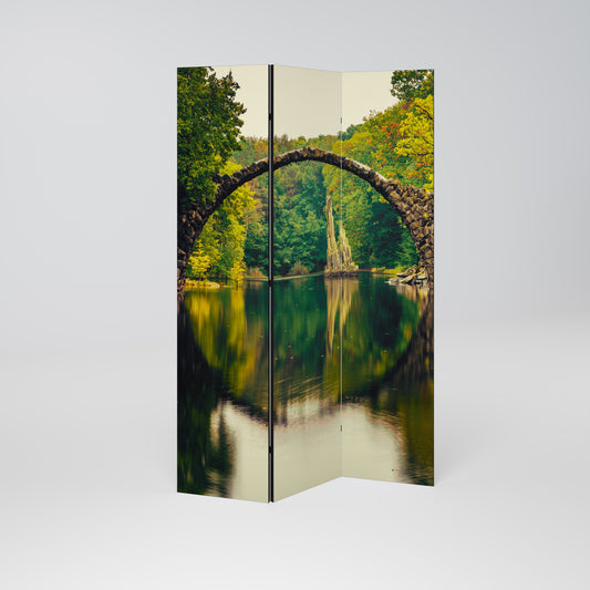 SERENE REFLECTIONS REALM Dekorativ rumsavdelare med 3 paneler