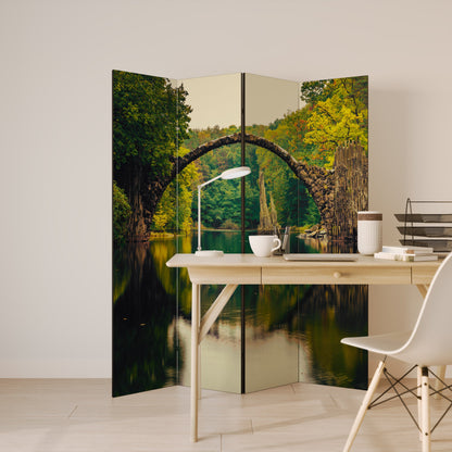 SERENE REFLECTIONS REALM Decorative 4-Panel Room Divider