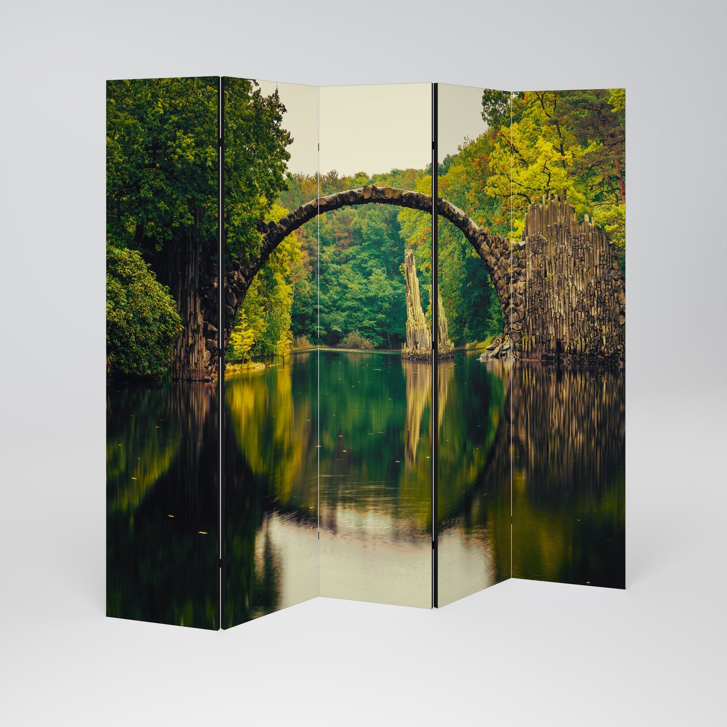 SERENE REFLECTIONS REALM Decorative 5-Panel Room Divider