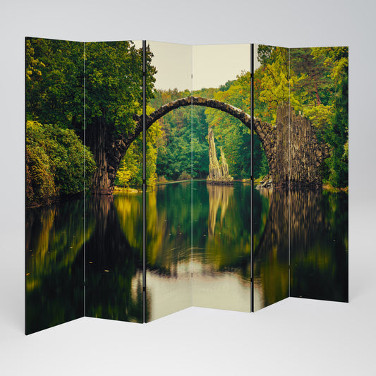 SERENE REFLECTIONS REALM Decorative 6-Panel Room Divider