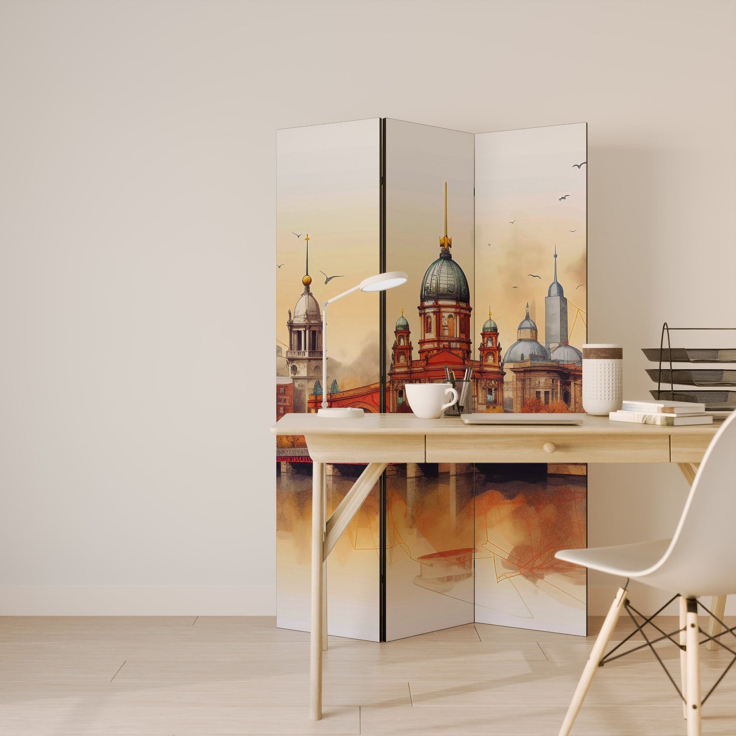 Berlin Spirit Dekorativ rumsavdelare med 3 paneler