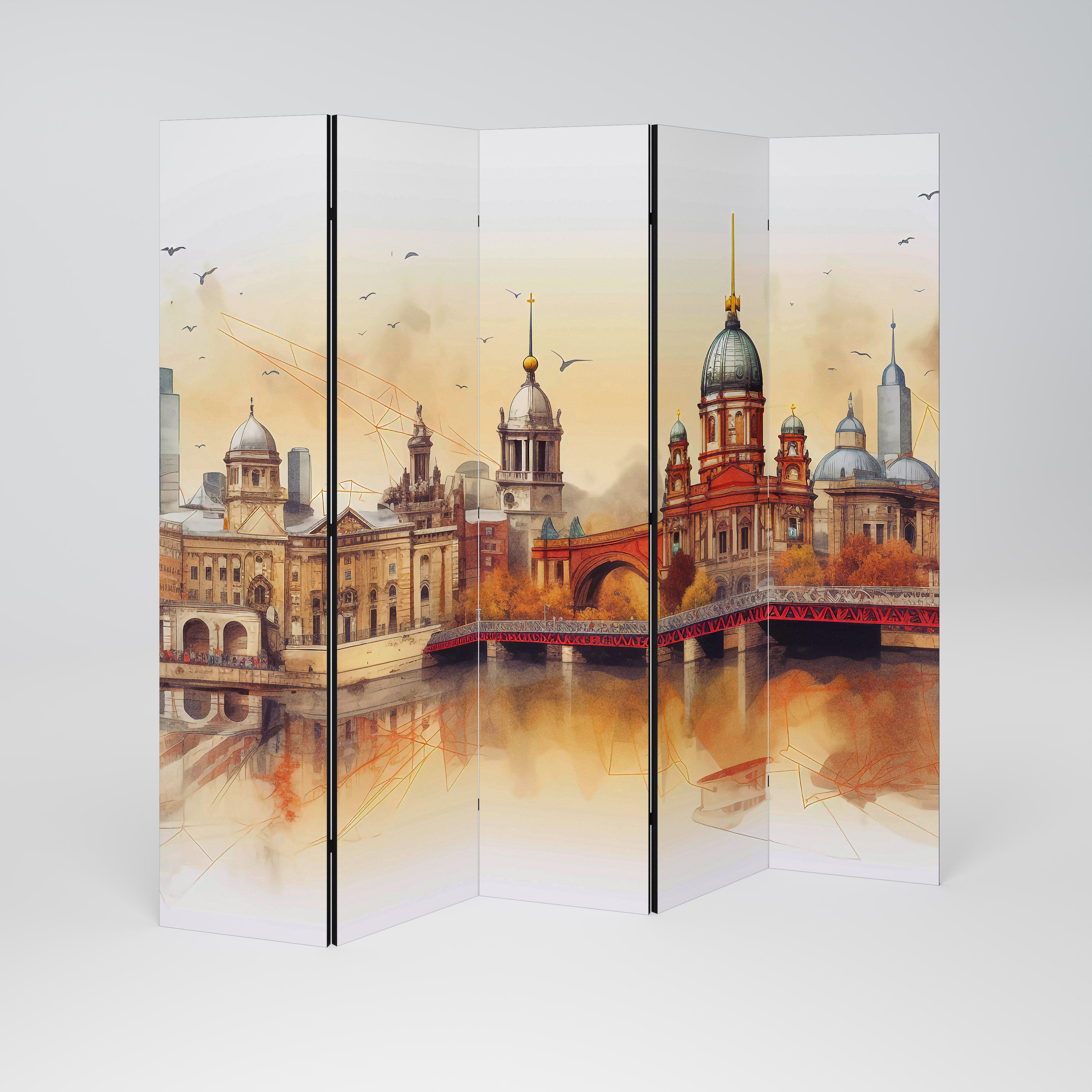 BERLIN SPIRIT 5-Panel Room Divider