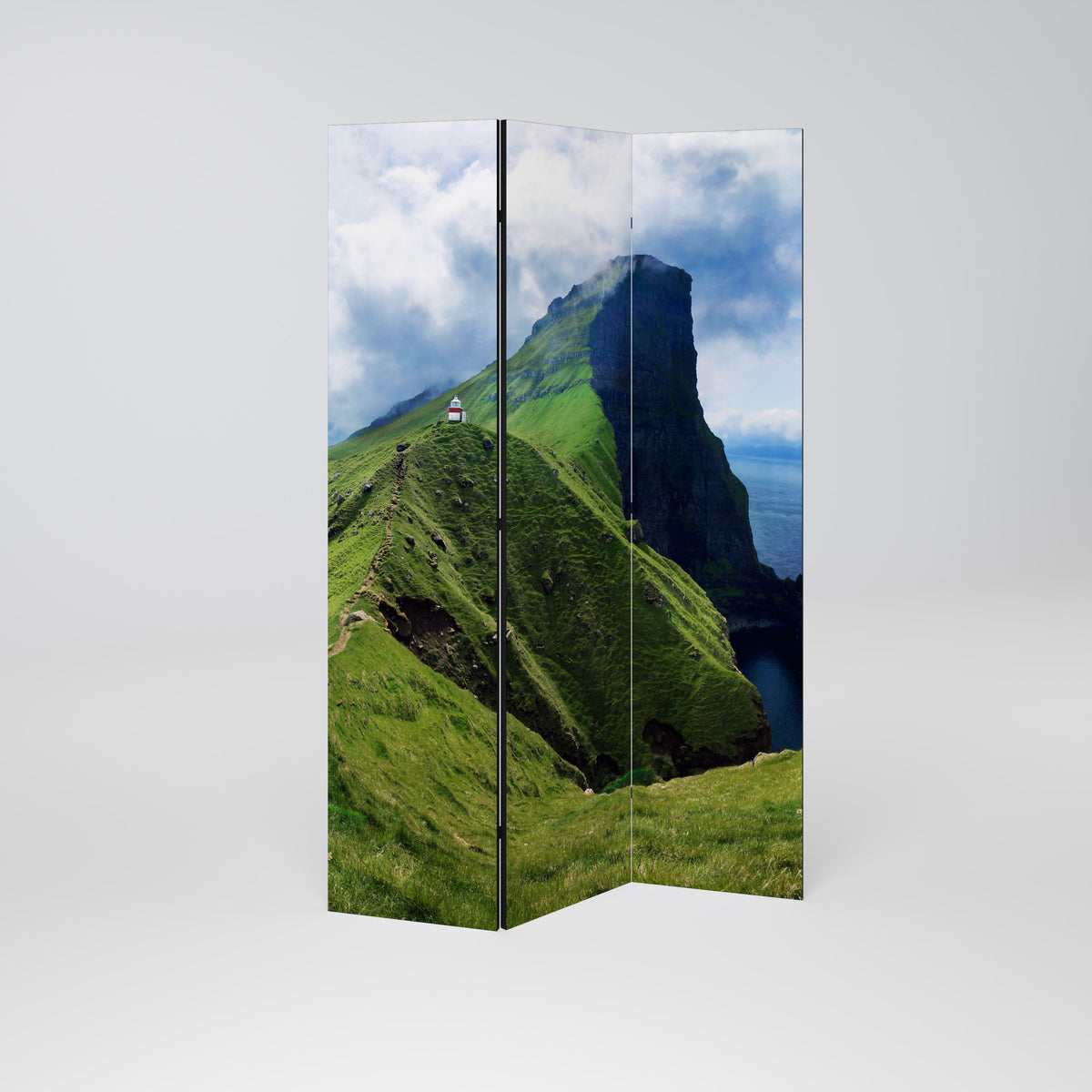 CLIFFS OF TRANQUILITY Dekorativ rumsavdelare – 3 paneler
