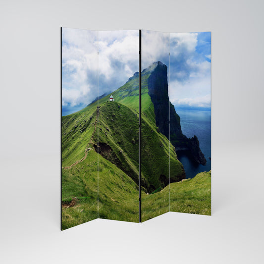CLIFFS OF TRANQUILITY Decorative 4-Panel Room Divider