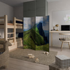 CLIFFS OF TRANQUILITY Rumsavdelare 4 paneler
