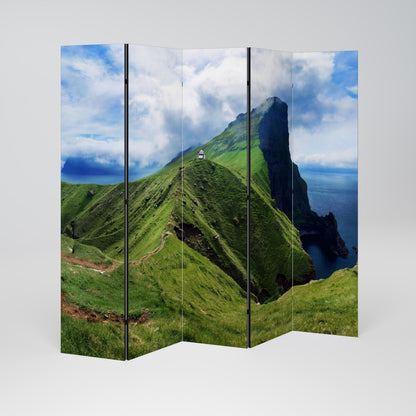 CLIFFS OF TRANQUILITY Dekorativ rumsavdelare – 5 paneler