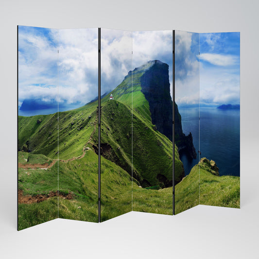CLIFFS OF TRANQUILITY Decorative 6-Panel Room Divider