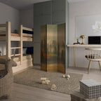 GILDING HOURS Dekorativ rumsavdelare – 3 paneler