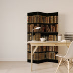 SHELVES OF TIME 3-Panel Room Divider