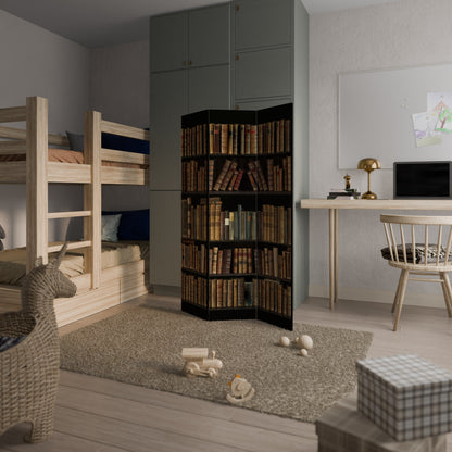SHELVES OF TIME 3-Panel Room Divider