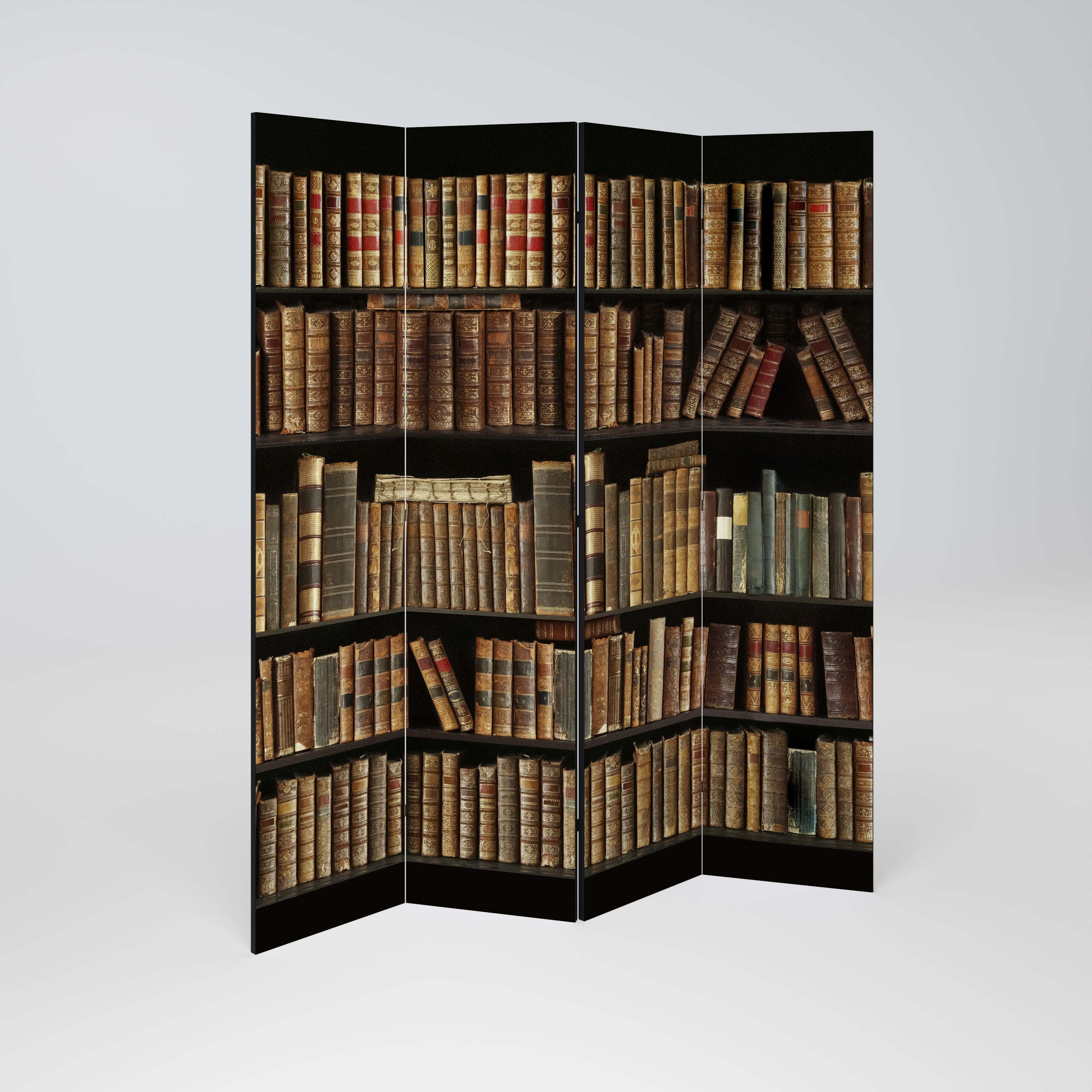 SHELVES OF TIME Dekorativ rumsavdelare med 4 paneler