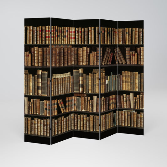 SHELVES OF TIME Dekorativ rumsavdelare – 5 paneler