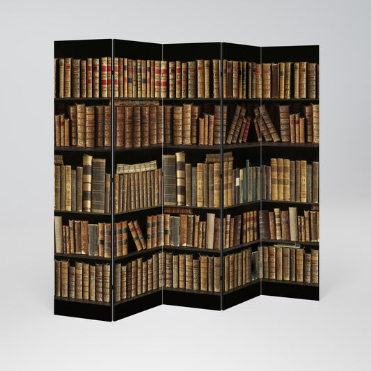 SHELVES OF TIME Dekorativ rumsavdelare med 5 paneler