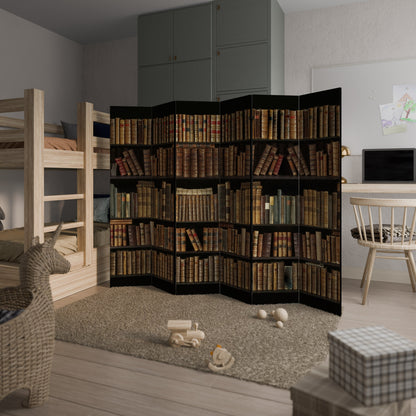 SHELVES OF TIME Decorative 6-Panel Room Divider