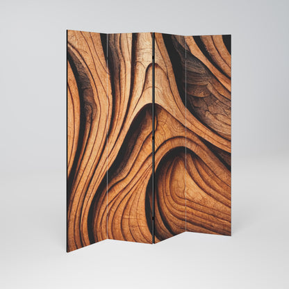 WOODEN WAVES UNFOLDED Rumsavdelare 4 paneler