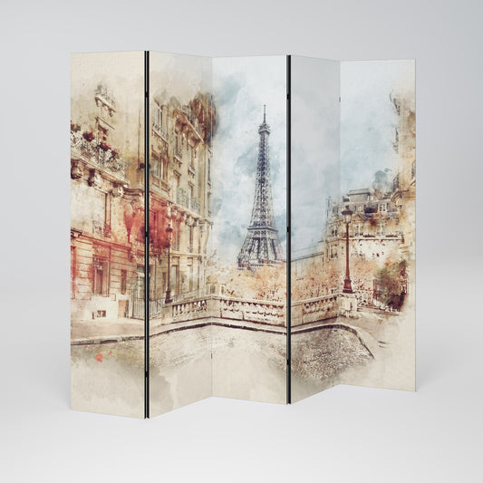 PARISIAN DAYDREAM 5-Panel Room Divider