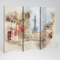 PARISIAN DAYDREAM 6-Panel Room Divider