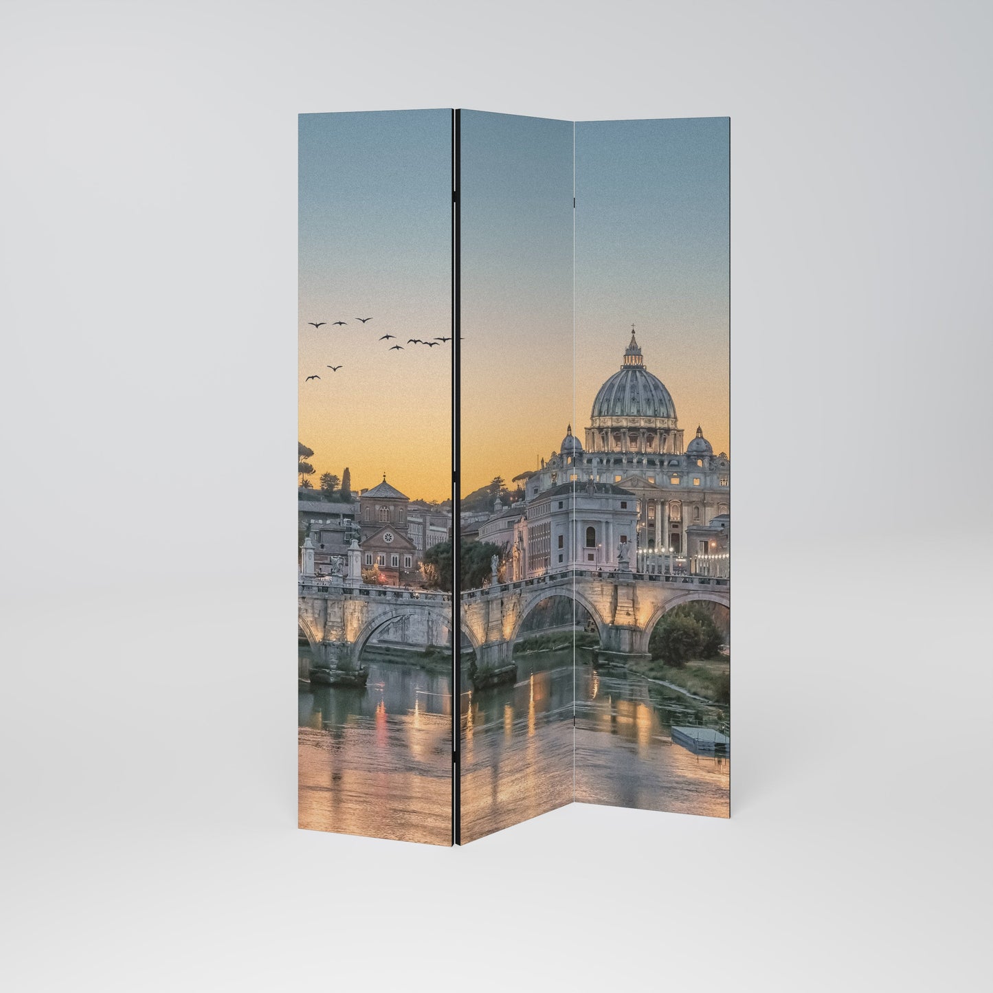 Dekorativ rumsavdelare med 3 paneler REFLECTIONS OF ROME