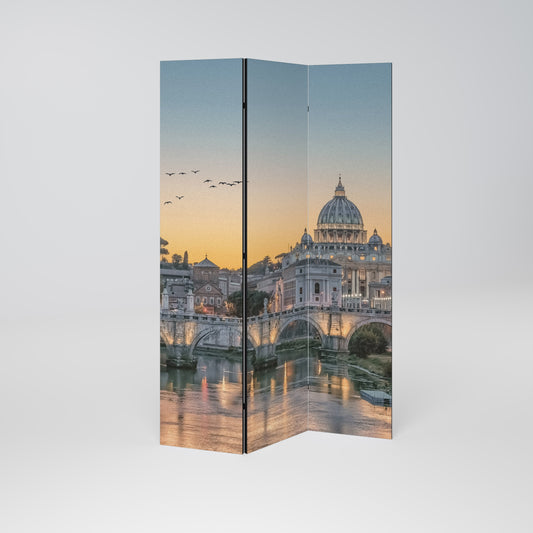 Dekorativ rumsavdelare med 3 paneler REFLECTIONS OF ROME
