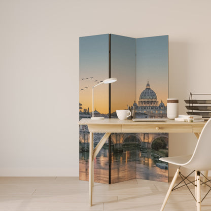 Dekorativ rumsavdelare med 3 paneler REFLECTIONS OF ROME
