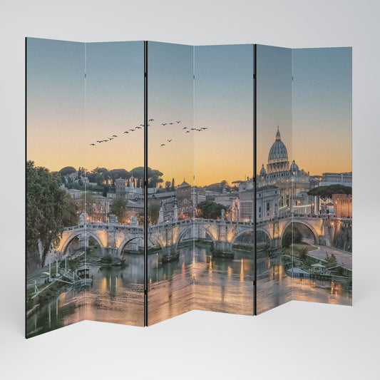 Dekorativ rumsavdelare med 6 paneler REFLECTIONS OF ROME