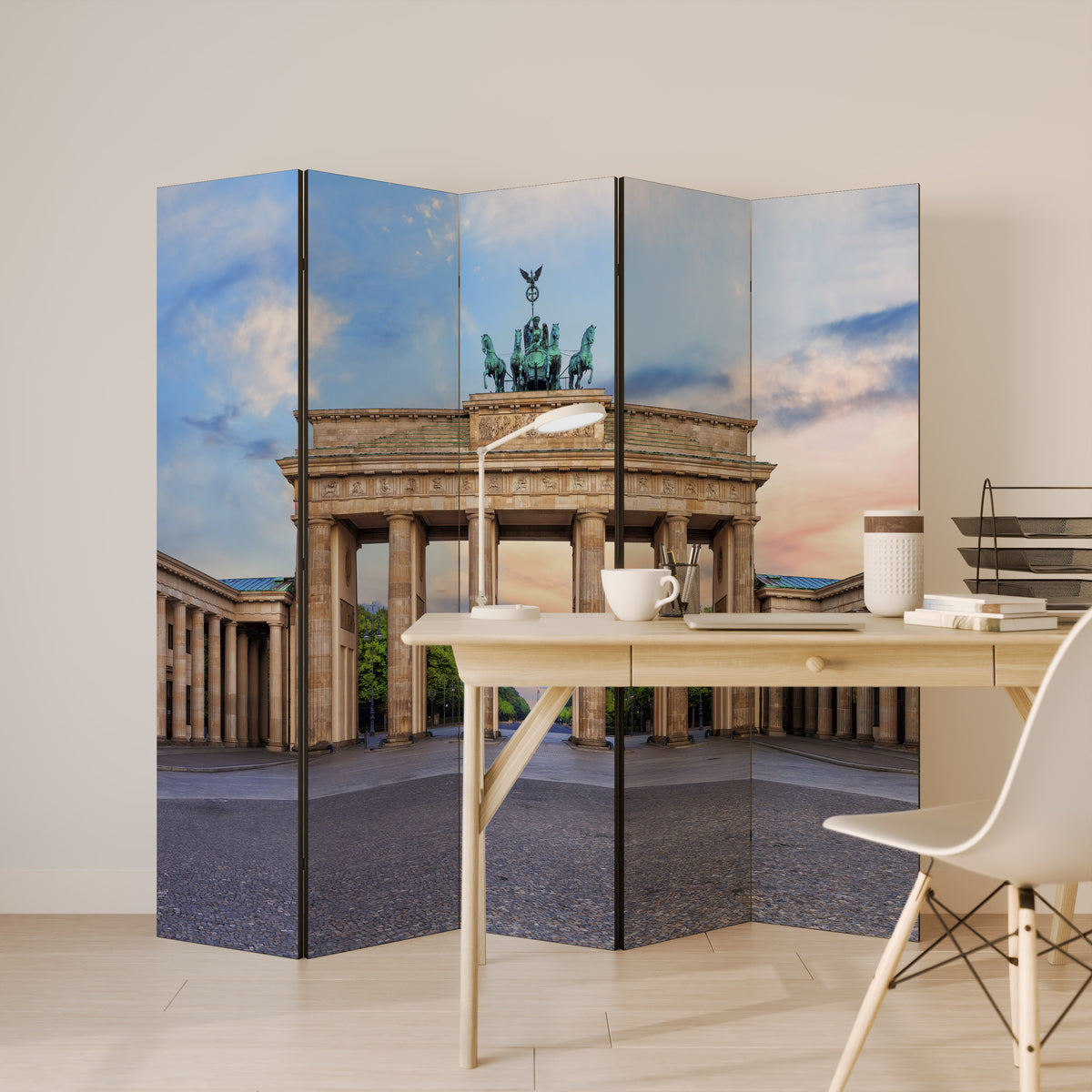 PILLARS OF MEMORY Dekorativ rumsavdelare – 5 paneler