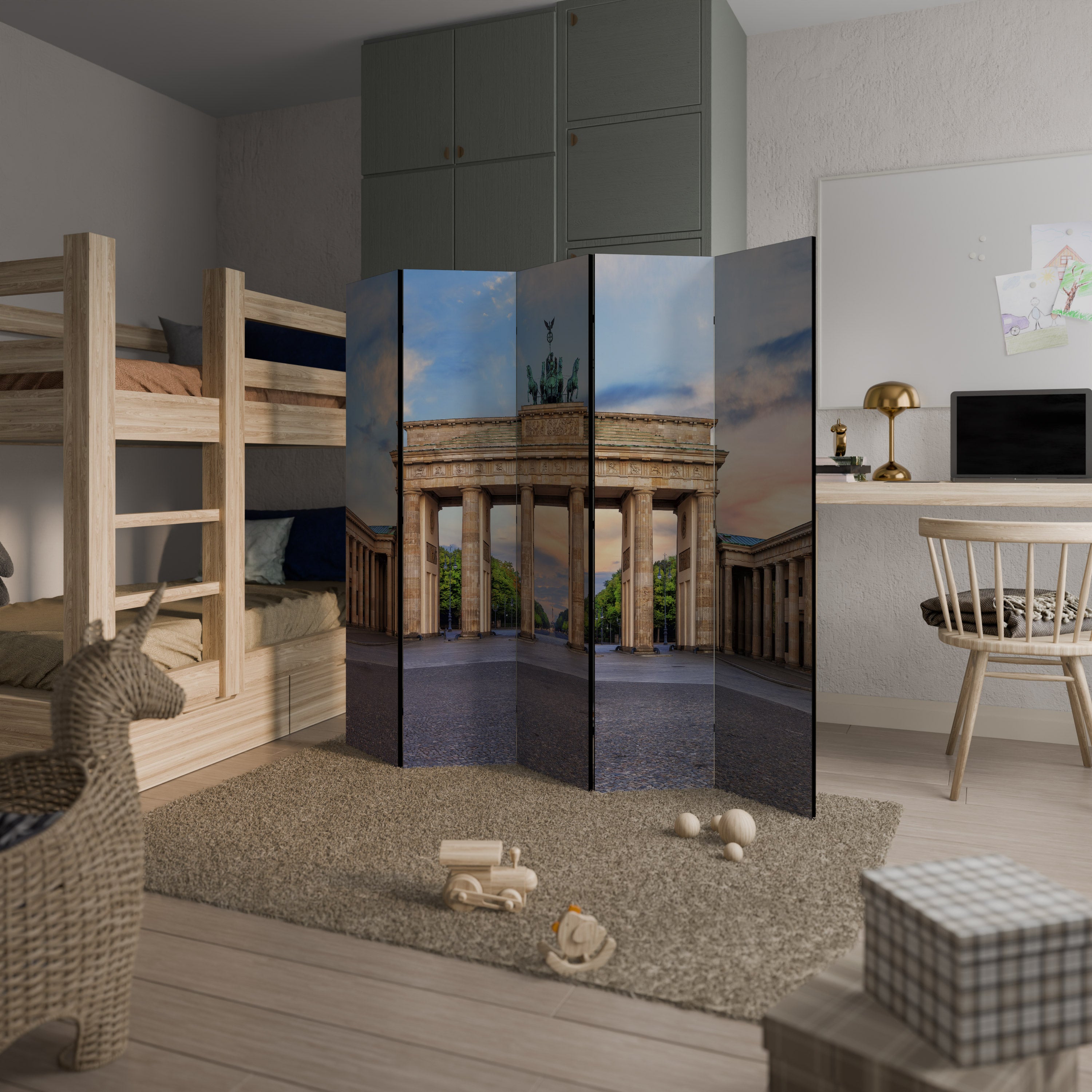 PILLARS OF MEMORY Dekorativ rumsavdelare – 5 paneler