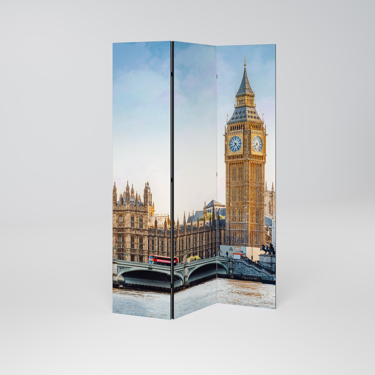 TIDLÖS LONDON ELEGANCE Dekorativ rumsavdelare med 3 paneler