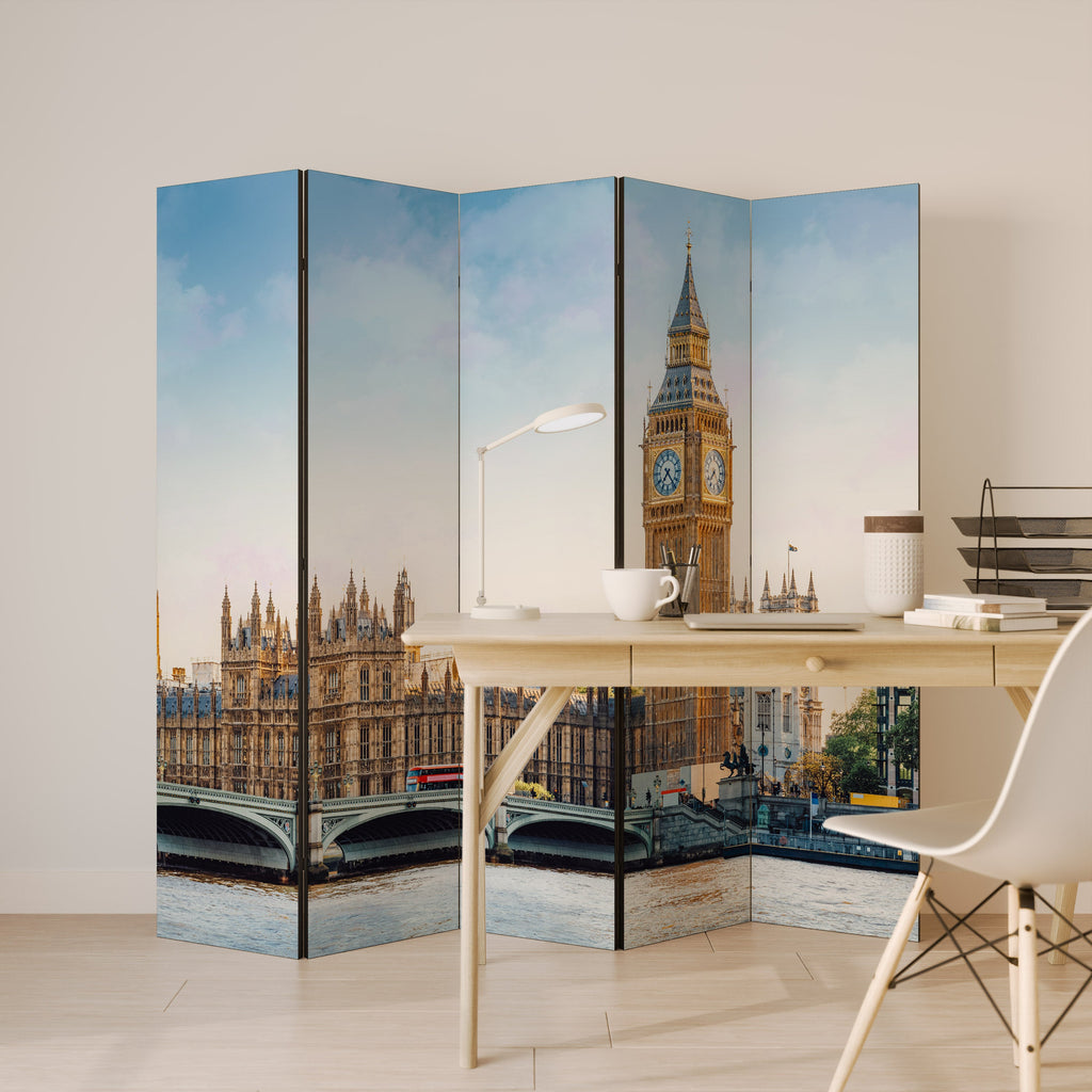 TIDLÖS LONDON ELEGANCE Dekorativ rumsavdelare med 5 paneler