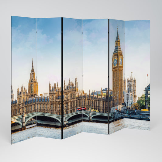 TIDLÖS LONDON ELEGANCE Dekorativ rumsavdelare med 6 paneler