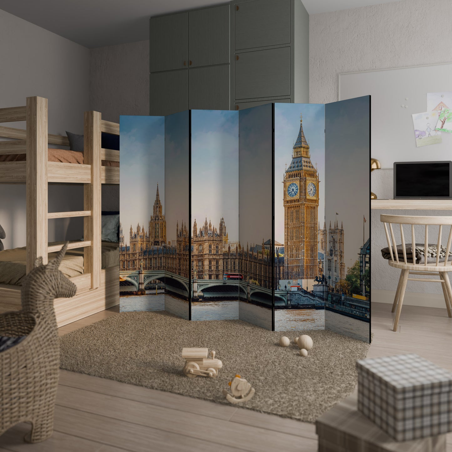 TIMELESS LONDON ELEGANCE Rumsavdelare 6 paneler