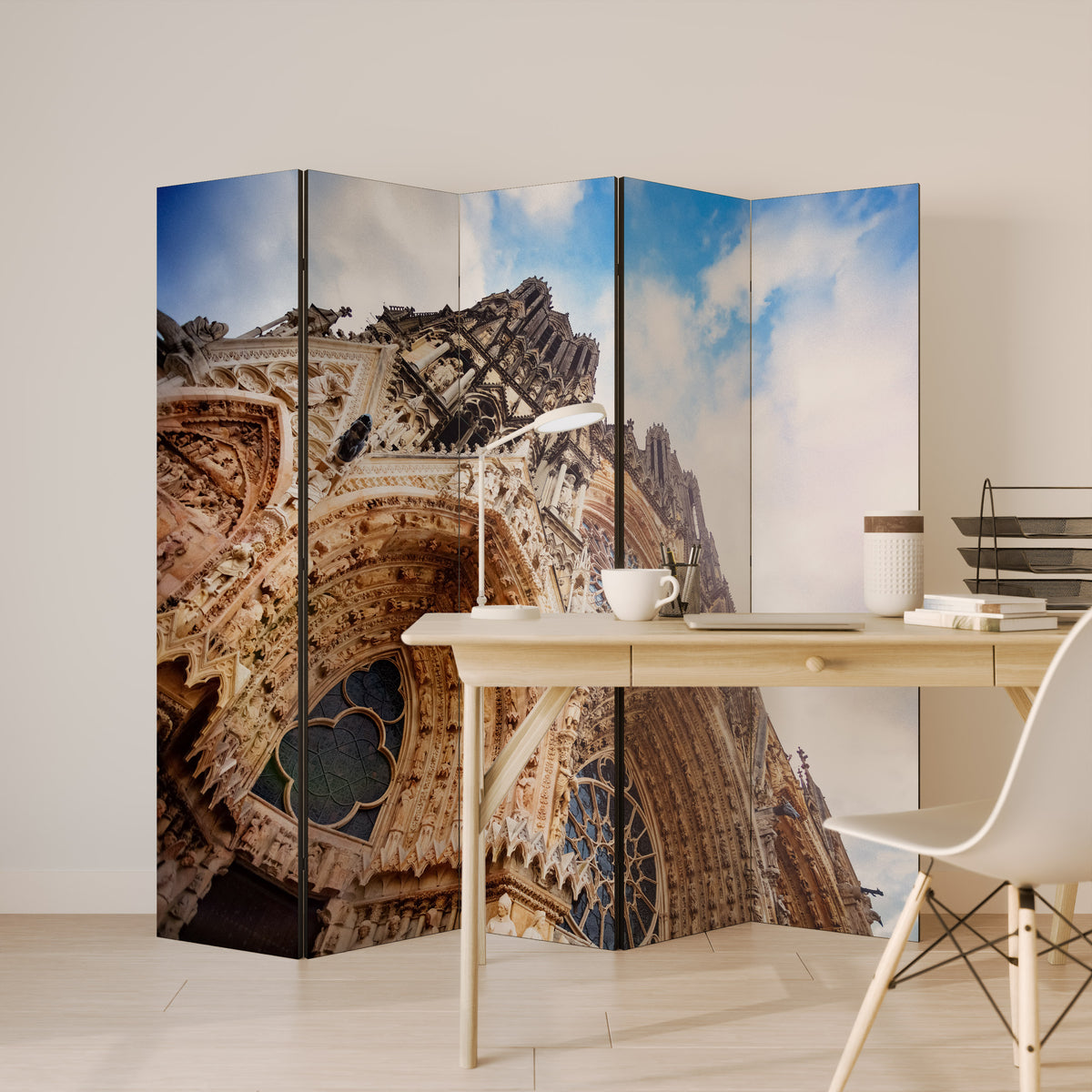 MYSTICAL ANGLES REVEALED Dekorativ rumsavdelare – 5 paneler